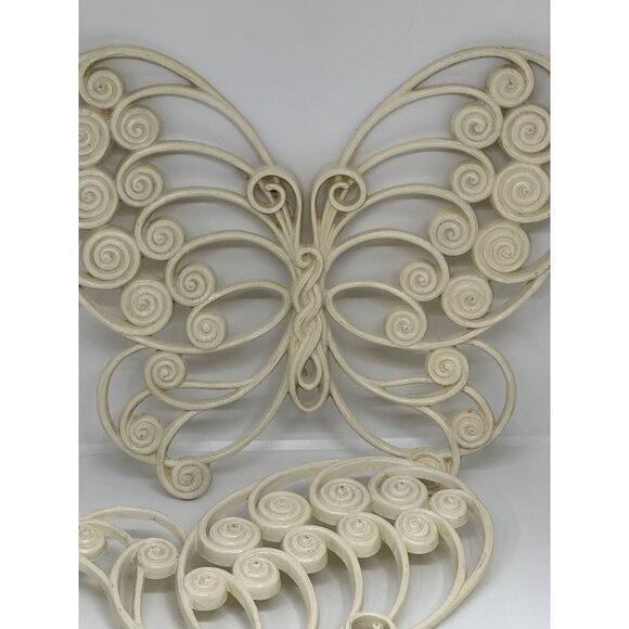 VTG 1976 Burwood #1629 Butterfly Wall Decor Set 2 10.5"x12" Mid Century Wall Art - Picture 6 of 6